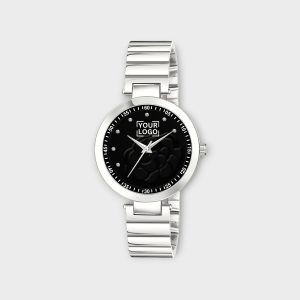 Black Fancy Analog Watch For Women LR315