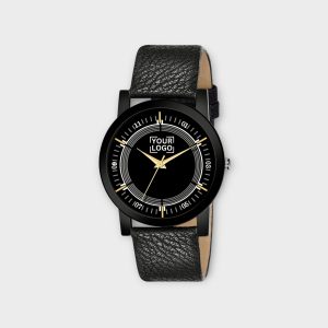 Black Slim Analog Watch For Men LR48