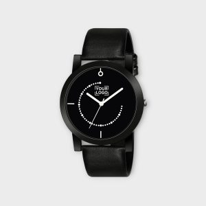 Black Slim Analog Watch For Men LR49