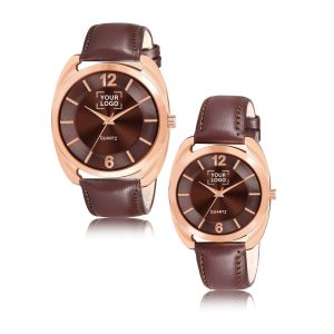 Brown Stylish Dial Analog Watch For Lovely Couple LR77-LR324