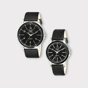 Black Stylish Dial Analog Watch For  Lovely Couple - LR93-LR340-1