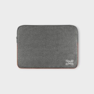 Laptop Sleeve for 15.6" - Grey & Tan, Zipper, Water Repellent LS02
