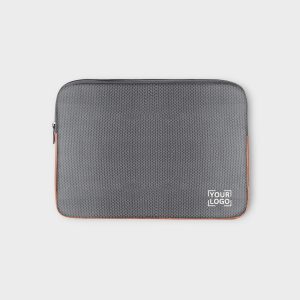 Laptop Sleeve for 15.6" - Grey & Tan (LS04), Zipper, Water Repellent LS04