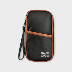 Black & Tan Faux Leather Family Passport Organizer OG04