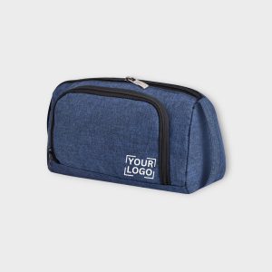 Blue Linen PVC Material Large Stationary Organizer OG09