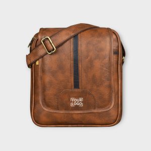 Tan Casual Faux Leather Cross Body Sling Bag SL01