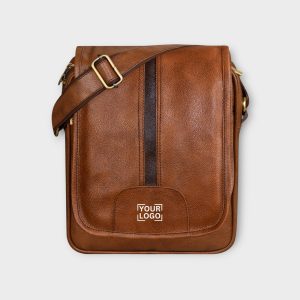 Tan Stylish Faux Leather Cross Body Sling Bag SL04