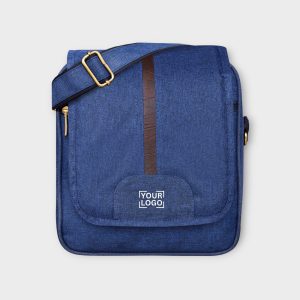Blue Stylish Linen Textured Cross Body Sling Bag SL06