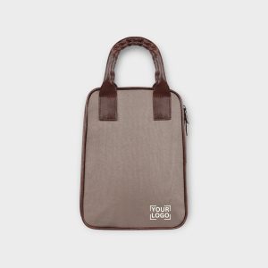 Mink Grey PVC Coated Matty Insulated Tiffin Bag TB06