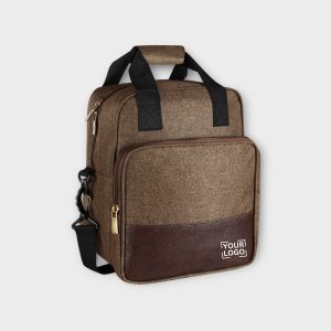 Khaki Linen Textured Insulated Tiffin Bag TB15