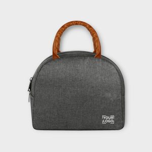Grey Linen Textured Insulated Tiffin bag/Lunch Bag For Men & Women TB20