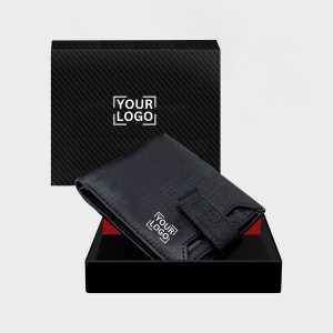 Black Removable Card Holder Bi-Fold Faux Leather 7 ATM Card Slots Wallet For Men WL08