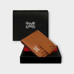 Tan Removable Card Holder Bi-Fold Faux Leather 7 ATM Card Slots Wallet For Men WL10