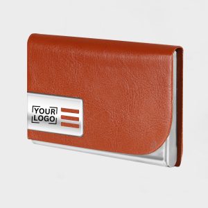 Tan Small Pocket Sized Metal ID, Credit-Debit Card Holder WL607