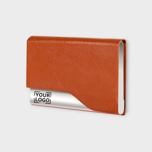 Tan Small Pocket Sized Metal ID, Credit-Debit Card Holder WL610