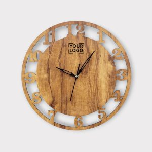 Round Shape Wooden Number Clock - CK17