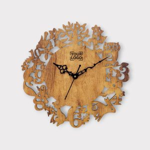 Wooden Wall Clock With Nature & Animal Cutout Design - CK15