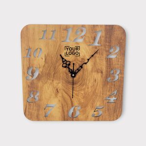 Designer Wooden Wall Clock With Premium Square Shape - CK08