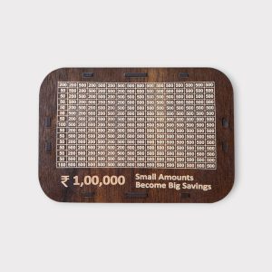 Premium Wooden Money Bank for Goal Tracking - MB06-1