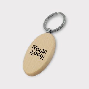 Personalized Wooden Keychain with Your Logo - KC-06 - KC-06