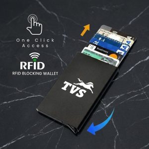 Minimalist Pop-Up Card Holder - CH04-BLACK