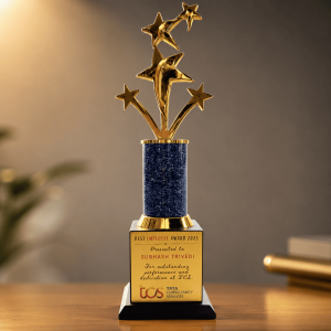 Premium Wooden Star Trophy - AW06