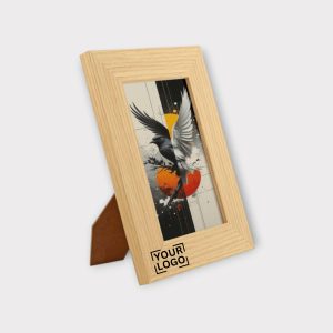 Personalized Wooden Photo Frame with Custom Logo - FM01