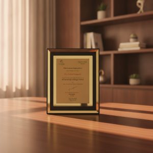 Classic Gold Plate Memento - MM12-10x8"