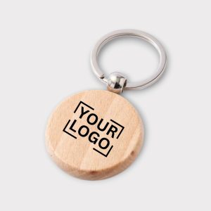 Customized Wooden Keychain with Logo Engraving – Premium Quality - KC-03 - KC-03