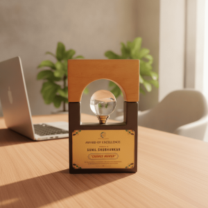 Premium Wooden Globe Award - AW17