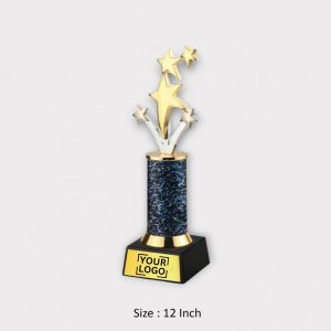 Premium Wooden Star Trophy - AW06