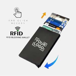 Minimalist Pop-Up Card Holder - CH04-BLACK