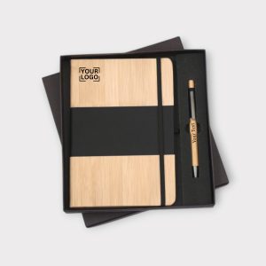 Bamboo Notebook & Pen Gift Set - GS2-05