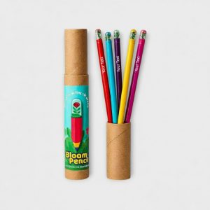 Colorful Eco Pencils in Eco-Conscious Packaging - PC03-SETOF5