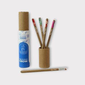 Personalized Plantable Pencils for Eco-Conscious Gifting - PEN36-SETOF5-ECO