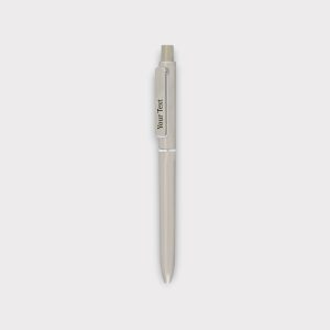 Silver Ballpoint Pen with Custom Branding - PEN11