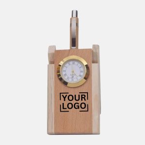 Classic Wooden Clock Pen & Stand - PNS05
