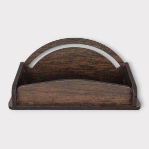 Elegant Wooden Desk Card Holder - VH02