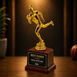 Gold Running Champion Trophy - TR11-9.5INCH
