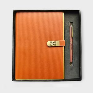 Stylish Pen and Diary Gift Set - GS2-15-BROWN