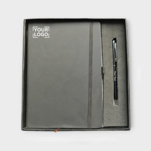 Luxury Corporate Book & Pen Gift Set - GS2-14-BLACK
