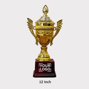 Elegant Golden Cup Trophy for Winners - TR10
