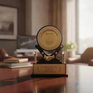 Golden Handshake Recognition Momento - MM27-19"