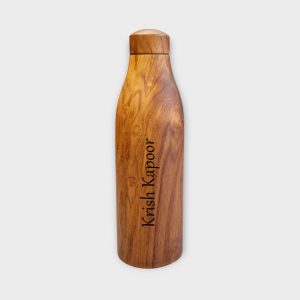 Premium Wooden Finish Water Bottle - WB11