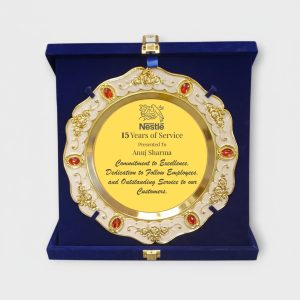 Classic Gold Finish Commemorative Momento - MM29-11.5X11.5"