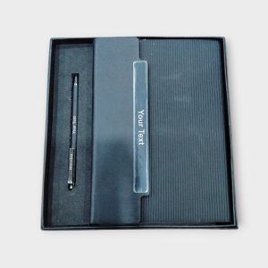 Corporate Diary with Pen – Elegant Gift Set - GS2-20-BLACK