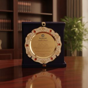 Classic Gold Finish Commemorative Momento - MM29-11.5X11.5"