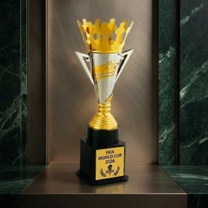 Premium Champion Cup Trophy with Crown Design - TR47