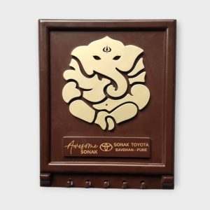 Premium Wall Hanging Key Holder with Ganesh - KS01